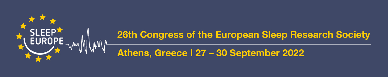 Banner of ESRS Sleep Europe 2022 Congress in Athens Greece
